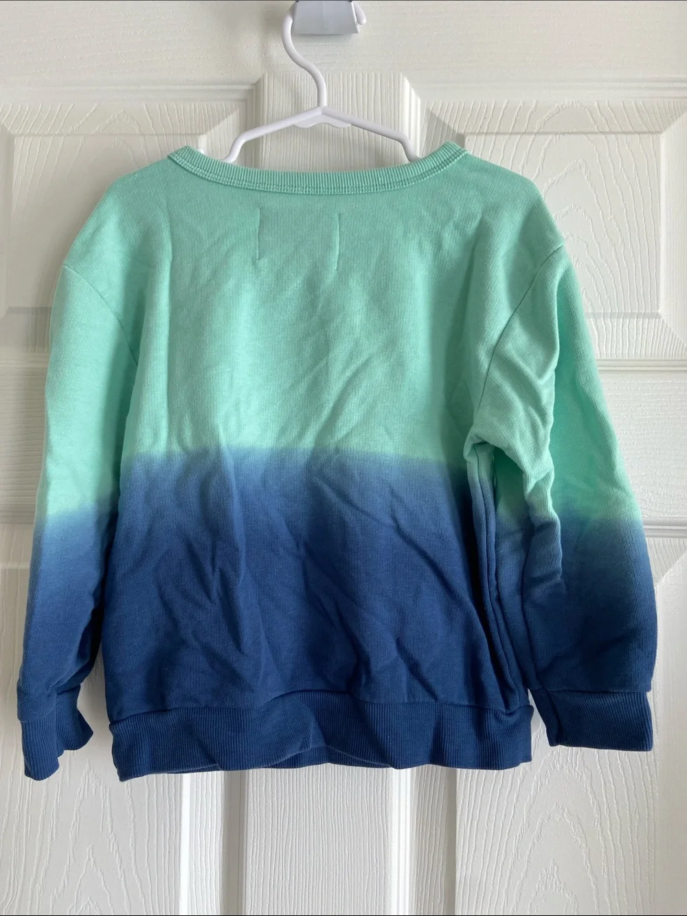 Old Navy Mint to Navy Ombre Crewneck Sweatshirt